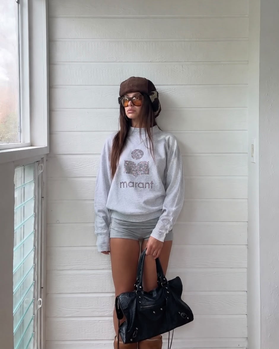 Isabel Marant Sweatshirt Moby Gris